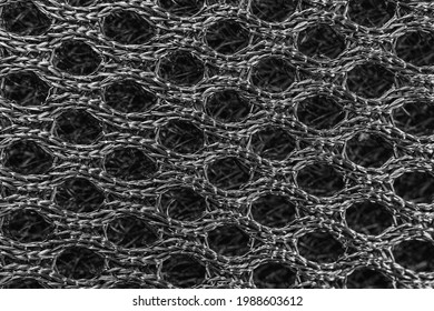 Breathable Mesh Fabric Texture, Black Backpack Textile High Resolution Background 