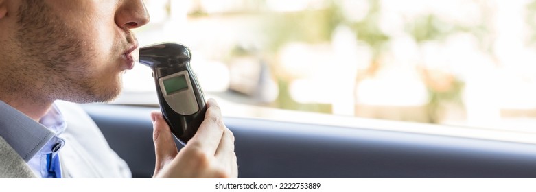 Breathalyzer Alcohol Test And Breath Check In Car