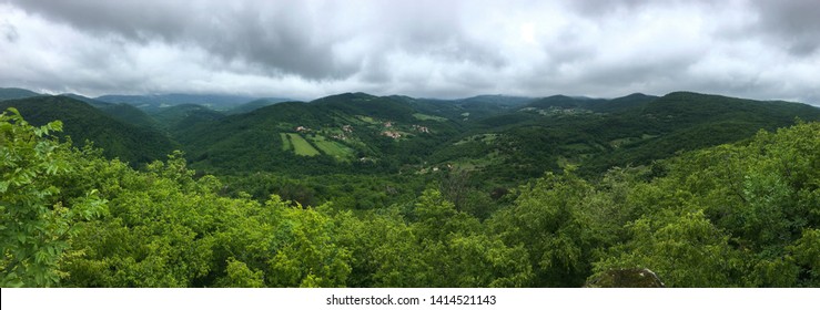Breathless view from top of Boracki Krs, Serbia