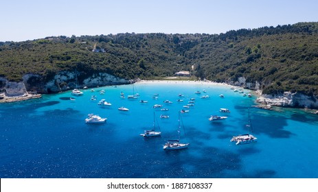 The breathtaking crystal clear Voutoumi beach, Antipaxos Greece