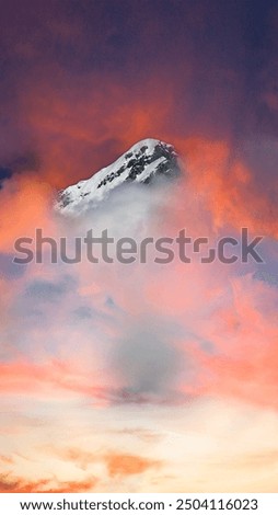 Similar – Image, Stock Photo snow hike Norway Territory