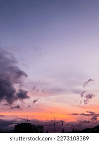 Breathtaking panoramic view of the sky featuring the perfect harmony of colors in a stunning and awe-inspiring display