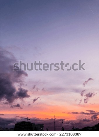 Breathtaking panoramic view of the sky featuring the perfect harmony of colors in a stunning and awe-inspiring display