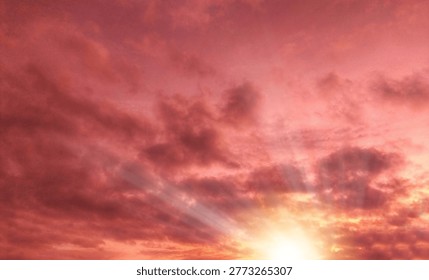 Impresionante cielo al atardecer