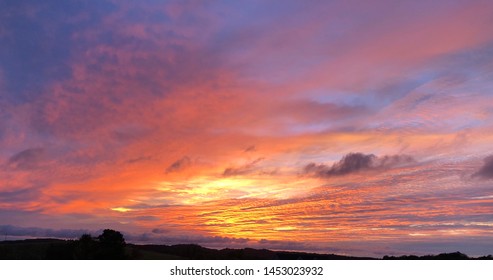 Breathtaking Sunset In Western Pennsylvania. 