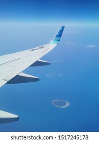 Breathtaking View Above Sea Level. From Surabaya To Jakarta. I Wonder What Is The Name Of Those Islands? 