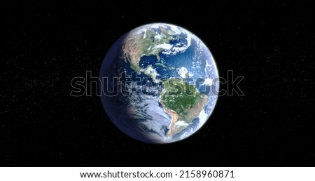 A breathtaking view of the earth globe as it's seeing from the space isolated on black background
