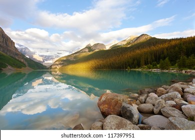 Breathtaking View At Lake Louise In Banff National Park