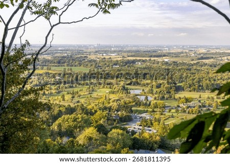 A breathtaking view from Mt Nemo capturing Burlington's lush landscapes and expansive vistas.
