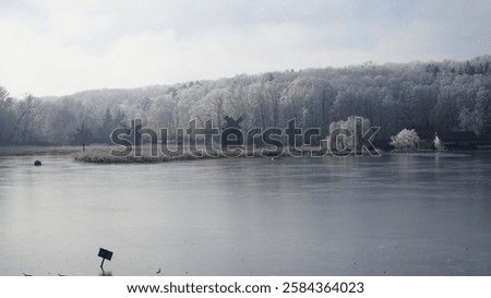 Similar – Image, Stock Photo frozen time Snow layer