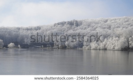 Similar – Image, Stock Photo frozen time Snow layer
