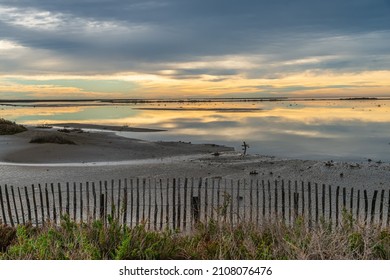 Breathtaking Winter Landscape In The Badlands Of Camargue France