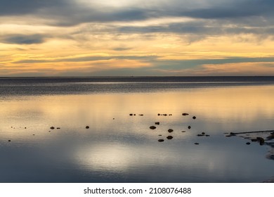 Breathtaking Winter Landscape In The Badlands Of Camargue France