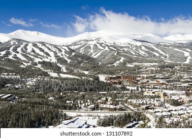 Breckenridge Ski Area In The Winter.