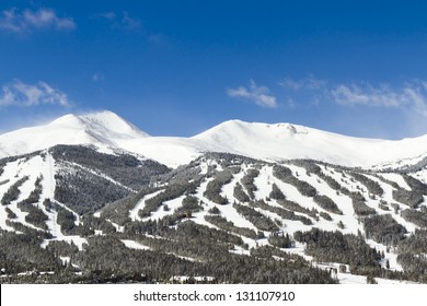 Breckenridge Ski Area In The Winter.