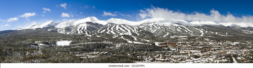 Breckenridge Ski Area In The Winter.