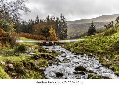 Brecon Beacons Blaen y Glyn Isaf river and waterfall walk. - Powered by Shutterstock