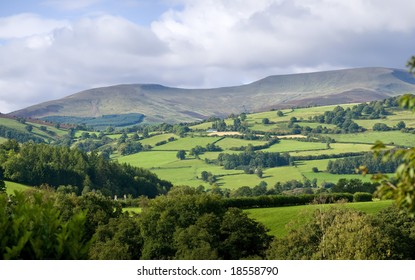 Brecon Beacons National Park Landscape Powys Wales