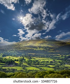 Brecon Beacons National Park In Wales, UK