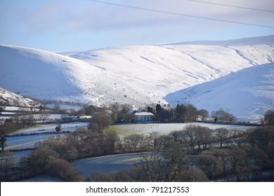 Brecon Beacons Snow Covered Hills