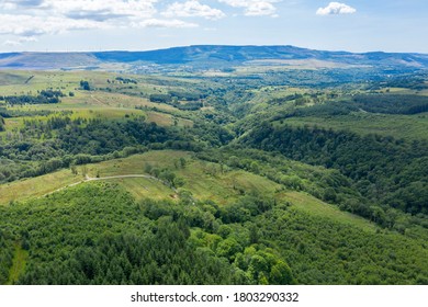 Brecon Beacons Waterfall Walk From Drone