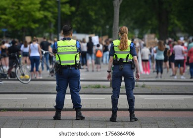 BREDA - 13 JUNE: Black Lives Matter Protest On 13 June, 2020 In Breda, The Netherlands. Protest Against Racism And Police Violence Against Black People.