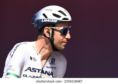 Breda, Netherlands - 08212022: Vincenzo Nibali From Astana Qazaqstan Team