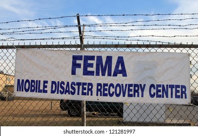 BREEZY POINT, NY - NOVEMBER 15: FEMA Opens Disaster Recovery Center In Devastated Area In The Aftermath Of Hurricane Sandy On November 15, 2012 In Breezy Point, NY