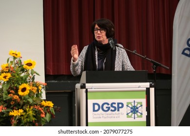 Bremen, Germany, 11-13 November, 2021,  DGSP (Deutsche Gesellschaft Für Soziale Psychiatrie E.V.) Annual Meeting 2021
Claudia Bernhard With A Lecture At The DGSP Annual Conference In Leverkusen