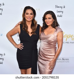 Brentwood, CA USA - October 3, 2021. Alex Meneses and Constance Marie attends the 14th Annual George Lopez Celebrity Golf Classic Pre-Party.