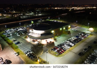 BRENTWOOD, TN, USA - JANUARY 22, 2020: Acura Dealership Brentwood Tennessee USA Night Photo