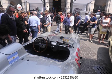 Brescia, Italy, 12 May 2011, Mercedes Benz 300 Slr Nr. 658 At The Mille Miglia, Historic Car Rallye