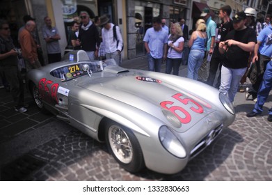 Brescia, Italy, 12 May 2011, Mercedes Benz 300 Slr Nr. 658 At The Mille Miglia, Historic Car Rallye