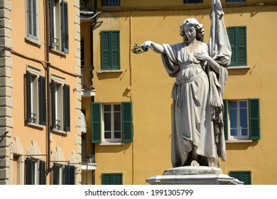 Brescia -Italy – July 18,2017: Brescia is a beautiful Lombard city close to Lake Garda where the monument dedicated to the ten days of Brescia is on the Piazza della Loggia.