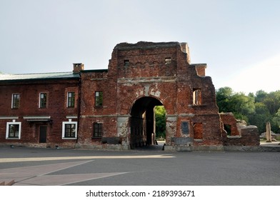 Brest, Belarus - July 22, 2022: Memorial Complex Brest Hero Fortress. Terespol Gate