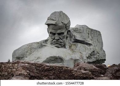 Brest, Belarus - March 26, 2019: Unknown soldier monument of the Brest Fortress, Brest, Belarus.