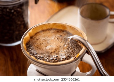 brew drip coffee on the table - Shutterstock ID 2354666261