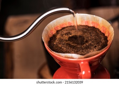 Brewing Coffee In A V60 Coffee Pot