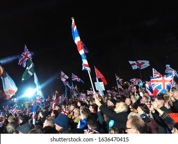 Brexit Independence Day Celebration Party 31/01/2020 Parliament Square, Westminster, London