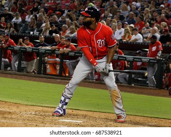 Brian Goodwin Left Fielder For The Washington Nationals At Chase Field In Phoenix,AZ USA July 22,2017.