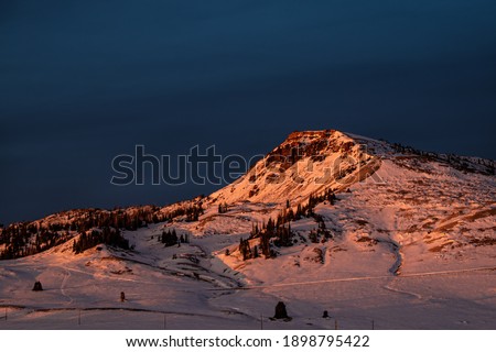 Brian Head Peak at Sunset