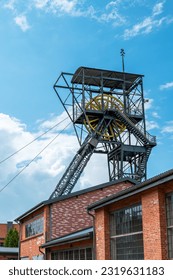 Brick building after renovation in the company of the former mine shaft.Carnal Zone in Zabrze. 
Queen Louise Adit. Poland