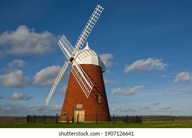 Brick Built Windmill Halnaker Near Chichester Stock Photo 1907126641 ...