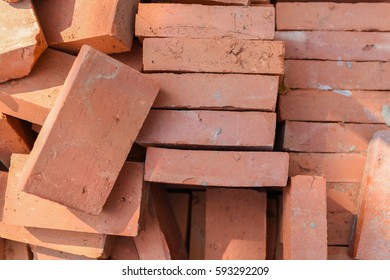 Brick in constructionsite