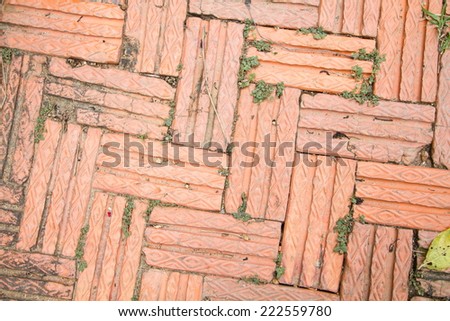 Brick floor
