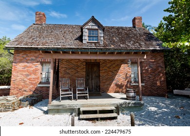 Brick Home Of Lighthouse Keeper At Cape Florida Bill Baggs State Park