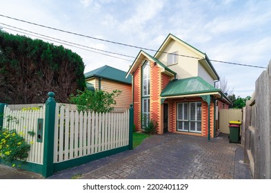 Brick house in Suburban Melbourne Victoria Australian 