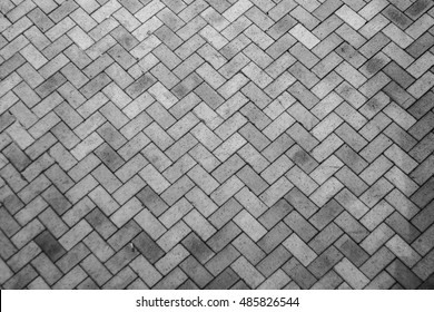 Brick Paving Stones On A Sidewalk Background Texture