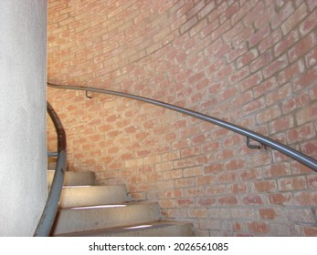 Brick And Rock Staircase Depth Perception