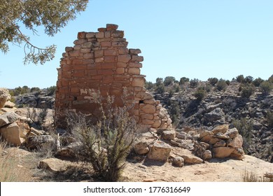 Brick Ruins Of An Ancestral Pueblo Home